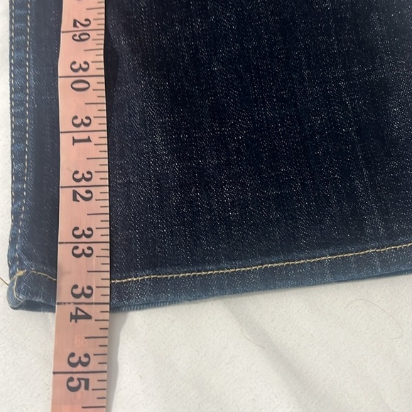 Hudson Women’s Signature Midrise Bootcut Jeans Dark Wash Size 28x34 Flap Pockets - Picture 12 of 12